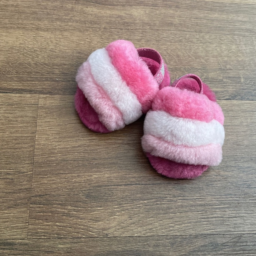 multicolor pink uggs like new